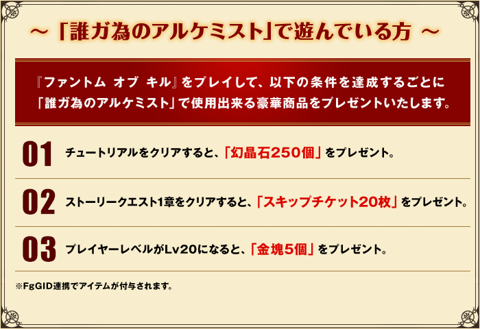 「誰ガ為のアルケミスト」で遊んでいる方